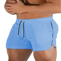 Muškarci Ljetne kratke hlače Brze suho dno sa džepovima Vježbajte kratke hlače Ležerne prilike kupaćih trupa teretano odjeća za plažu svijetlo Sivi XL