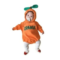 Maxcozy 0-2T Djevojke za bebe Dječaci narančastog kapuljača reproduktora za kaput za rođendan Halloween Xmas Cosplay kostim