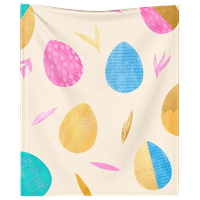 DICASSER Uskršnja jaja Zec bacanje pokrivača sa jastukom šarenim dekorativnim dekorativnim bokovnim