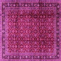Ahgly Company Zatvoreni kvadrat Perzijske ružičaste tradicionalne prostirke područja, 4 'kvadrat