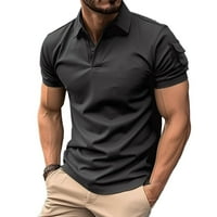 Majica Men Button COLLAR modni sportski kratki rukav Ležerni Slim Fit Formalni vrhovi