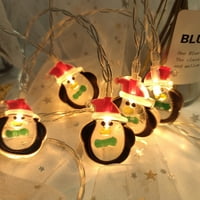 MubIneo božićne svjetlosne svjetlo koje radi santa claus snjegovića svjetla LED ukrasi za odmor