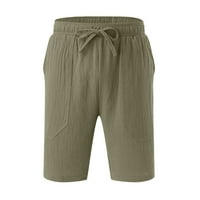 Pamučne kratke hlače za muške kratke hlače od solidne boje s labavim kratkim hlačama plus veličine Zimska