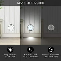 Svjetla senzora pokreta, LED svjetla za napajanje baterije, Stick-Anywhere Close Svjetla Svjetla Spremna, zidna svjetla za hodnik, kupaonica, spavaća soba, kuhinja itd