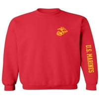 S. Marines Gold Ruvers Print Crewneck Dukserica