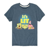 Skrektanci SpongeBob - Lit je Hanukkah - grafička majica kratkih rukava za mlade i mlade