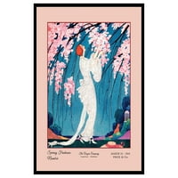 Vintage ilustracija Poster - Retro Deco Print - Unfrand Wall Art - Poklon za umjetnika, prijatelju -