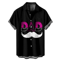 Muški dan oca Havajska majica kratkih rukava ispisana gumb dole ljetne plažne haljine za tatu