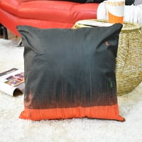 Ručno izrađeni ekološki prihvatljivi 16''x16 '' ukrasni jastuk sažeti apstraktna svila crna zatvorena