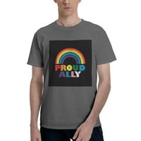Mesec ponosa LGBTQ gay pride Ally muške osnovne majice kratkih rukava duboko heather male