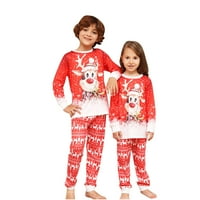 Božićna porodica Pajamas Podudarni setovi s dugim rukavima Slatka zamorna odjeća s labavim ugradbenim
