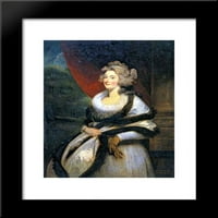 Gospođa Cholmondeley uramljena umjetnost tiska John Hoppner