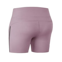 Pfysire Womens Plain Chino kratke pantalone Stretch Hlače hlače Bodycon Light Purple 2xL