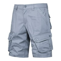 Muške ljetne teretne hlače Jednobojne džepne tether plus veličine Štorke za pranje
