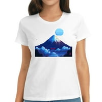 Fujiyama Modni grafički majica za žene - Ljetni vrhovi s jedinstvenim otisci putnički pokloni