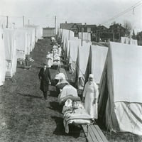 Španska gripa epidemija 1918- u Americi. Istorija bolnice za hitnu šatnost