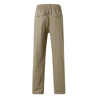Muške hlače Ležerne prilike sa labavim pamukom Plus size Pocket čipka, namješten kako bi se u cjelini zadržala tople hlače