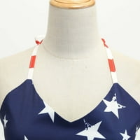 Ženska patriotska američka zastava bez rukava bez rukava ljetna neovisnost dana Vintage haljina 4. jul tema
