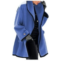 Jakne za čišćenje za žene modni ženski topli kaput kaput kardigan zimski čvrsti dugi rukav odjeću
