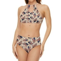 Dan nezavisnosti Stil tiskani kostim za kupanje Dame kupaći kostimi Bikini Ženska morska kupaći kostimi