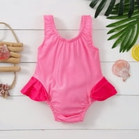Toddler Baby Kids Girls Jednodijelni ljetni print Ruched kupaći kostimi kupaći kostim modna odjeća 100