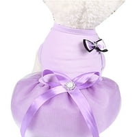 Papaba Haljina za kućne ljubimce, ljetni poklon za dizajn zabave za vjenčanje psa štene princeze haljina