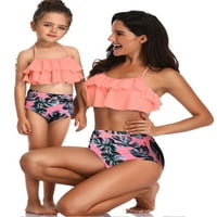 NOILLA majka i kćer, dječji kupaći kostimi za djecu dva plivajuća bikini set ruffled porodica podudaranje