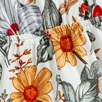 Uorcsa svestrana cvjetna od tiskanih diskulabilnih djevojaka majica MULTICOLOR