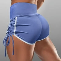 Teretane kratke hlače Žene zavoja visokog struka Dizanje čvrstog uska kovrčavanja Fitness Yoga Hot Hlače