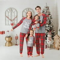 Kiplyki Baby Days Ušteda Zimska lagana pidžama Casual New Slatki božićni plesni Europski i američki roditelj-dječji odijelo tata