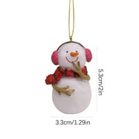 CHAOLEI Božićne ukrase za kućne božićne ukrase Creative snjegović Božićna stabla ukras djece Brown Bear
