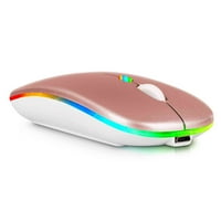 2.4GHz i Bluetooth miš, punjivi bežični LED miš za Lenovo Ideapad A također kompatibilan sa TV laptop
