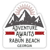 Rabun Beach Georgia Suvenir Vinil naljepnica za naljepnicu Avantura čeka dizajn