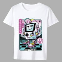 JHPKJMEN Ležerne majica Slim Classic Japanese Anime Ispisana klasična muška majica Harajuku kratki rukav