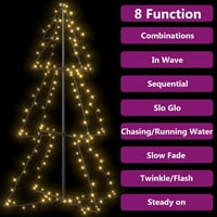 Buyweek Christmas Cone Tree LED-ovi unutarnji i vanjski ft