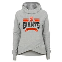 Mladi Heather Grey San Francisco Giants Spectacular Funnel Hoodie