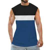 Pedort Muške košulje muške autentične majice bez rukava modna ulična moderna majica mornarice, 3xl
