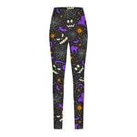 Noć vještica za žene Ženske noćenja Halloween Print casual gamaše pantalone na klirensu