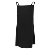 Dyegold sandresses za ženska Ležerna plaža - Mini maturalne haljine za žene V izrez plus veličina Pluta