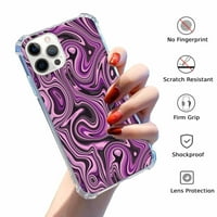 Tečni mramorni valovi za iPhone PRO MA, estetski umjetnički dizajn uzorak TPU Shock ProofT Cover Case