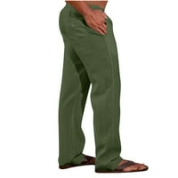 HOMADLES casual pantalone za muške sa džepovima - Ležerne prilike FIT Hlače vojska zelena veličine 5xl