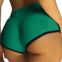 Yoga hlače Sportske atletske kratke hlače Yoga gamaše prozračne žene vježbanje fitness trčanje joga hlače zeleno + l