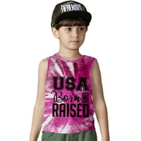 Bez rukava, sretan dan nezavisnosti, mušku majicu Grafički ispisan odjeća za dečko pokloni Muška moda, 2xl