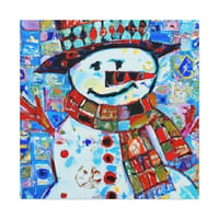 Frosty Joyful snjegović - platno