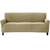 Great Bay Početna 1-komadna pletena jacquard sofa rastezanje klizanja, bež