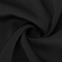 Saten haljina za žene Trendy mock izrez dugih rukava elegantna haljina ženska koktura večernje duge haljine crne boje