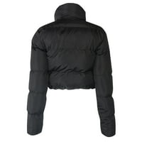 DTIDTPE jakne za žene jakne žene, zimsko čvrsto kratko kratko hljeb niz jaknu ustanovite gornji odjeća