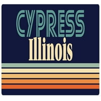 Cypress Illinois frižider magnet retro dizajn