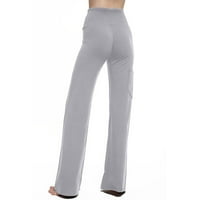 Charella ženske hlače za žene vježbanje izlaže na pantalone sa visokim strukom casual pantalone za haljine