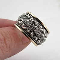 Lowrofile prstenovi za žene Djevojke Vintage Etnički rezbareni draguljski pokloni za razgradnju prsta